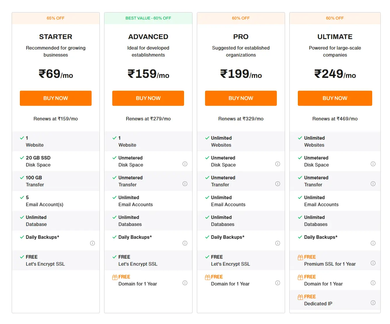 BigRock Linux Web Hosting